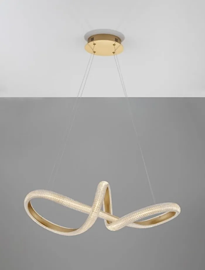 Żyrandol Synery LED średnica 75 cm złoty