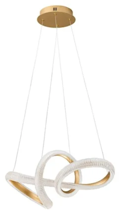 Żyrandol Synery LED średnica 75 cm złoty