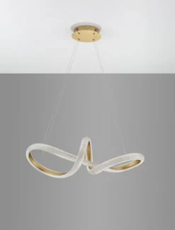 Żyrandol Synery LED średnica 75 cm złoty
