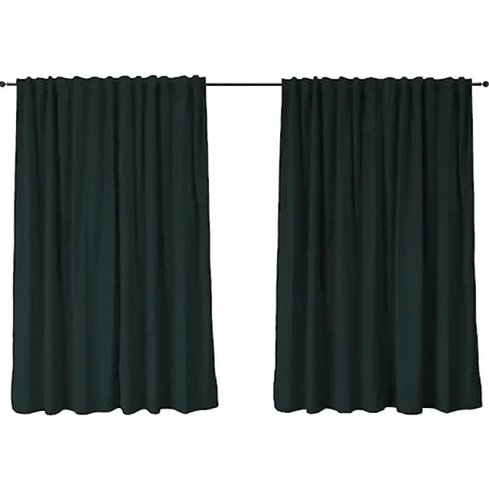 Zasłona do salonu Hydropiper 280x270 cm ciemnoszara