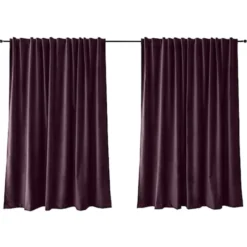 Zasłona do salonu Myrrhis w tkaninie PET FRIENDLY 140x270 cm fioletowa