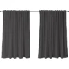 Zasłona do salonu Sylvanca w tkaninie WATER REPELLENT 140x270 cm antracyt