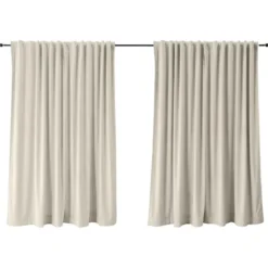 Zasłona do salonu Sylvanca w tkaninie WATER REPELLENT 280x270 cm kremowa
