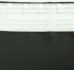 Zasłona na taśmie marszczącej Basic 140x280 cm bazaltowa