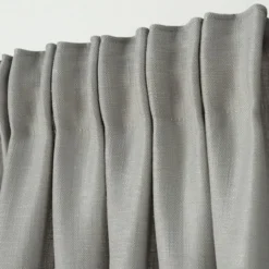 Zasłona na taśmie marszczącej Ereless 140x280 cm szara
