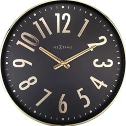 Zegar ścienny Alchemy 40 cm złoto-czarny