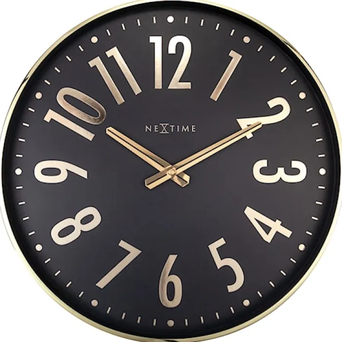 Zegar ścienny Alchemy 40 cm złoto-czarny