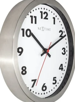 Zegar ścienny Arabic 25 cm biało-brązowy