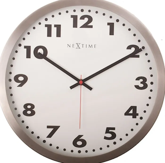 Zegar ścienny Arabic 25 cm biało-brązowy