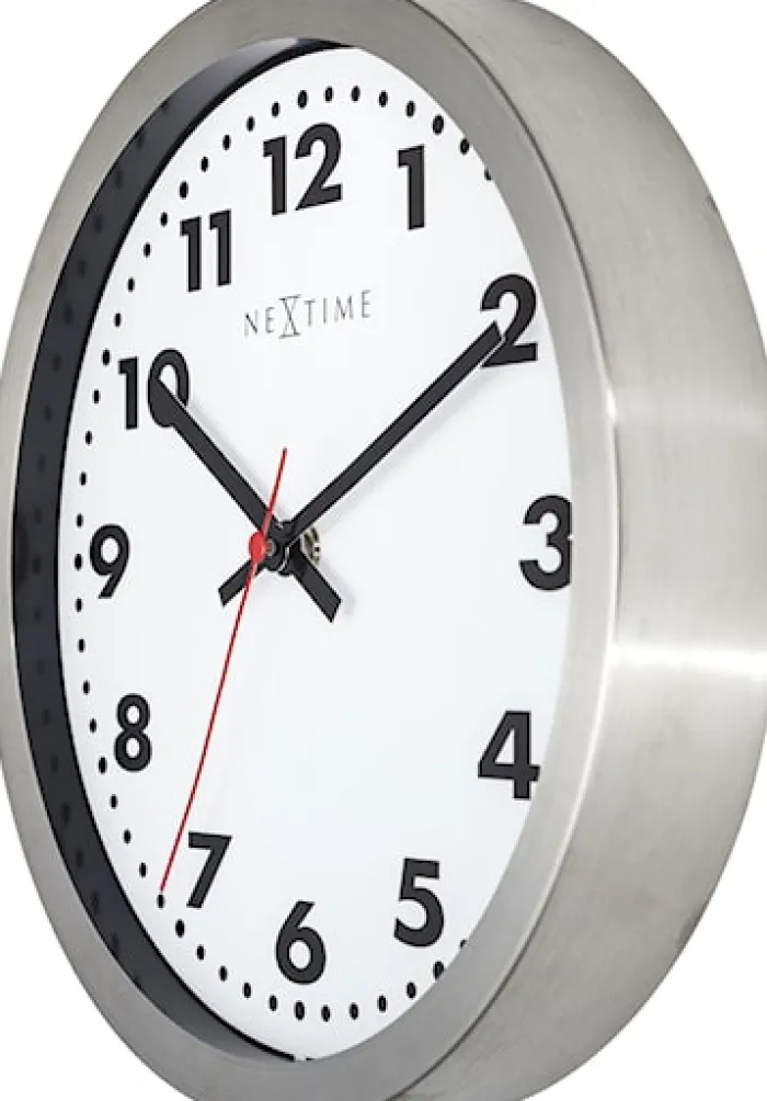 Zegar ścienny Arabic 25 cm biało-brązowy