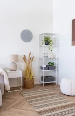 Zegar ścienny Asells średnica 40 cm jasnoszary