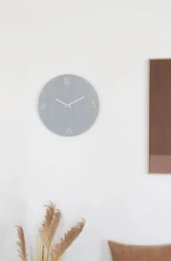 Zegar ścienny Asells średnica 40 cm jasnoszary