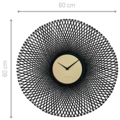Zegar ścienny Bamboo 60 cm czarny