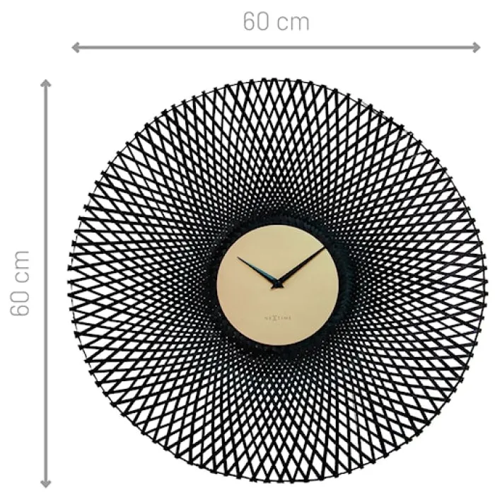 Zegar ścienny Bamboo 60 cm czarny