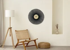Zegar ścienny Bamboo 60 cm czarny