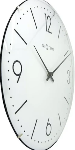 Zegar ścienny Basic Dome średnica 35 cm biały