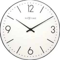 Zegar ścienny Basic Dome średnica 35 cm biały