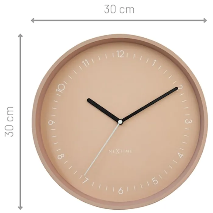 Zegar ścienny Berlin 30 cm różowy