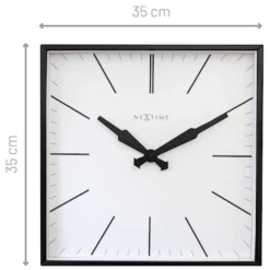 Zegar ścienny Be Square 35 cm czarno-biały