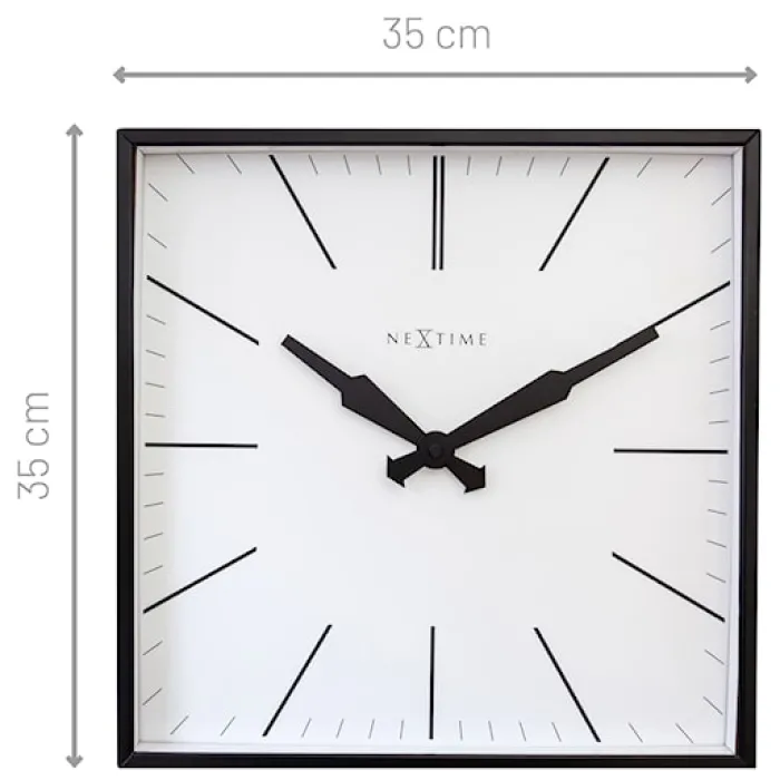 Zegar ścienny Be Square 35 cm czarno-biały