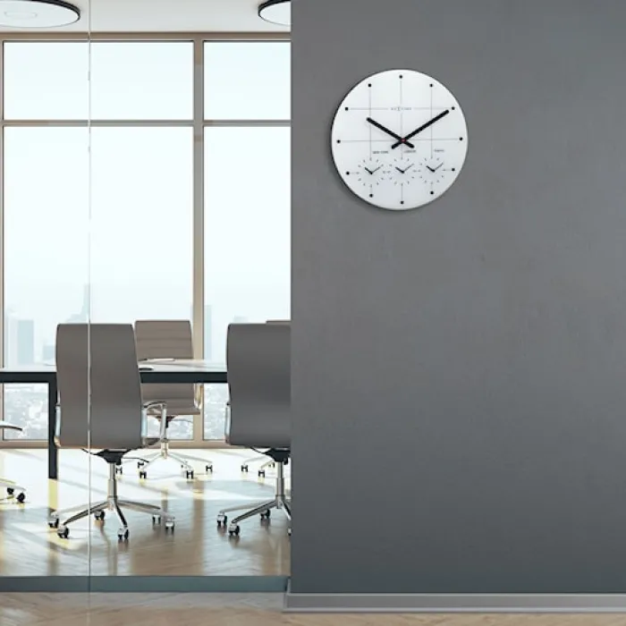 Zegar ścienny Big City 43 cm biały