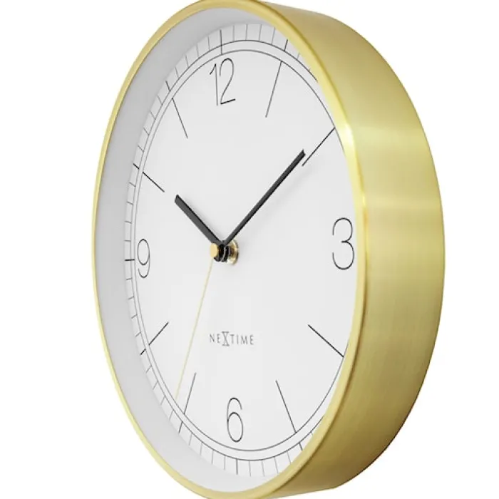 Zegar ścienny Bolero 25 cm biało-złoty