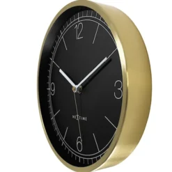 Zegar ścienny Bolero 25 cm czarno-złoty