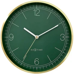Zegar ścienny Bolero 25 cm zielono-złoty