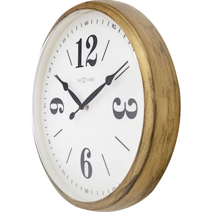 Zegar ścienny Classic 39 cm biało-złoty