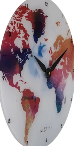 Zegar ścienny Colorful World 43 cm wielokolorowy