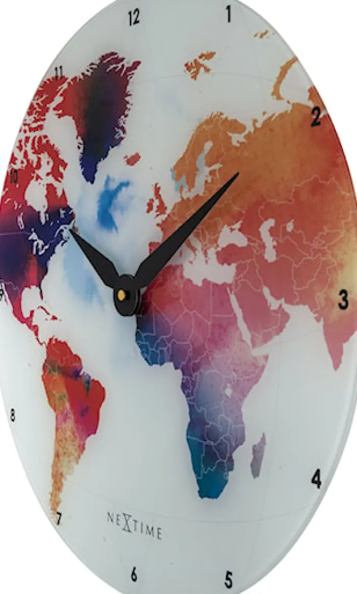 Zegar ścienny Colorful World 43 cm wielokolorowy