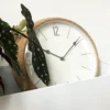 Zegar ścienny Cork 30 cm biało-brązowy