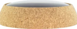 Zegar ścienny Cork 30 cm biało-brązowy