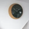 Zegar ścienny Cork 30 cm zielono-brązowy