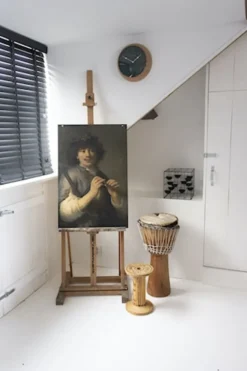 Zegar ścienny Cork 30 cm zielono-brązowy