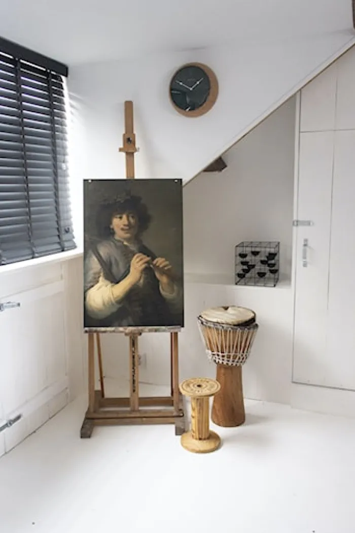 Zegar ścienny Cork 30 cm zielono-brązowy