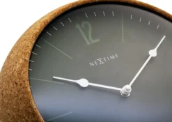 Zegar ścienny Cork 30 cm zielono-brązowy