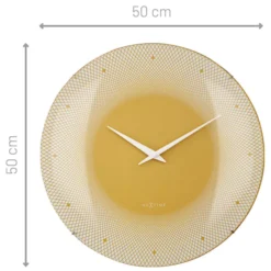 Zegar ścienny Deep 50 cm żółty