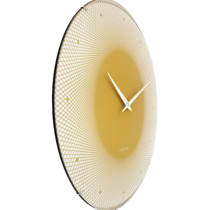 Zegar ścienny Deep 50 cm żółty
