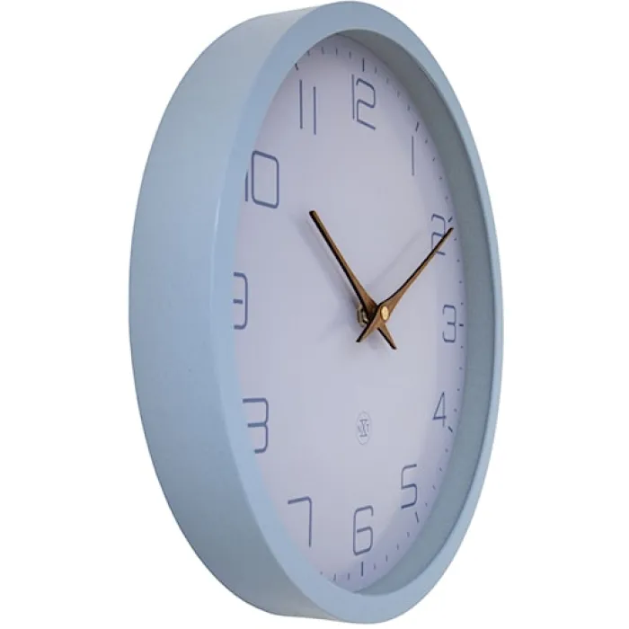 Zegar ścienny Eco 30 cm niebieski