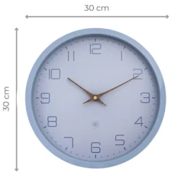 Zegar ścienny Eco 30 cm niebieski