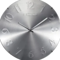 Zegar ścienny Elegant Dome 35 cm srebrny