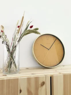Zegar ścienny Essential 34 cm pomarańczowo-złoty