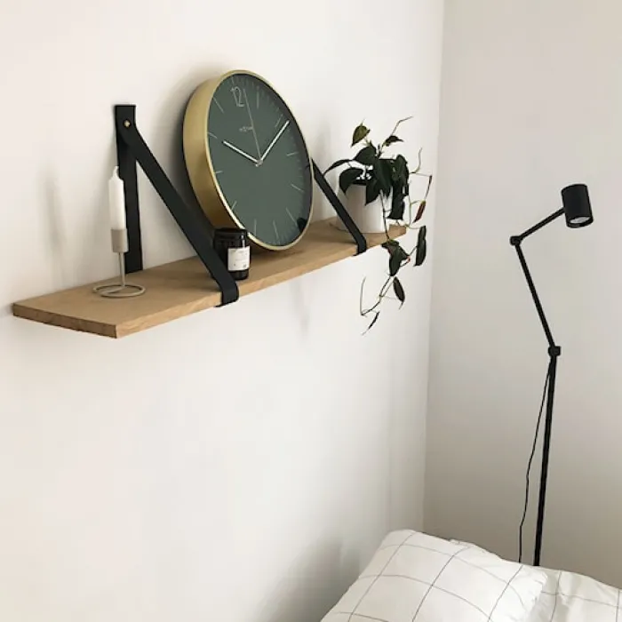 Zegar ścienny Essential 34 cm zielono-złoty