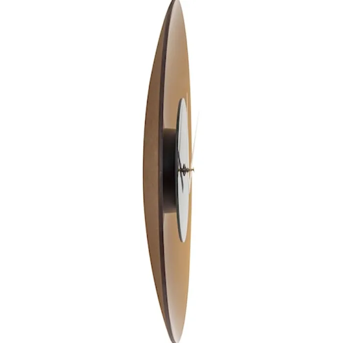 Zegar ścienny Float 40 cm brązowy