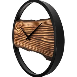 Zegar ścienny Forest 45 cm brązowo-czarny