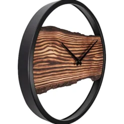 Zegar ścienny Forest 45 cm brązowo-czarny
