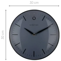 Zegar ścienny Glamour 30 cm czarny