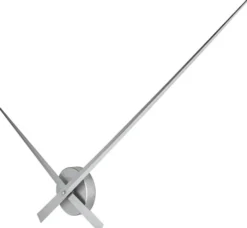 Zegar ścienny Hands 85 cm srebrny