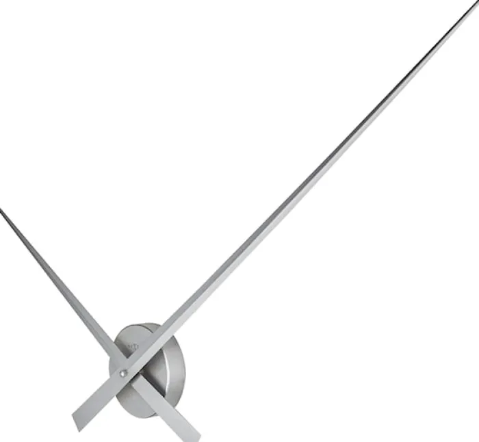 Zegar ścienny Hands 85 cm srebrny